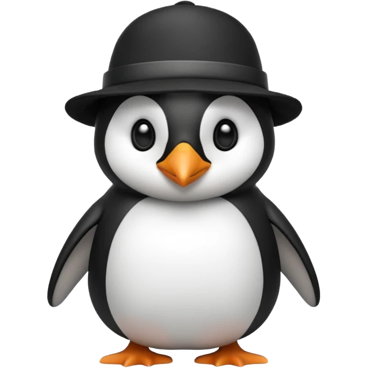 penguen with hat emoji