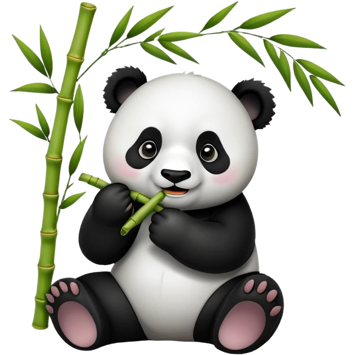 Panda eat bamboleo emoji
