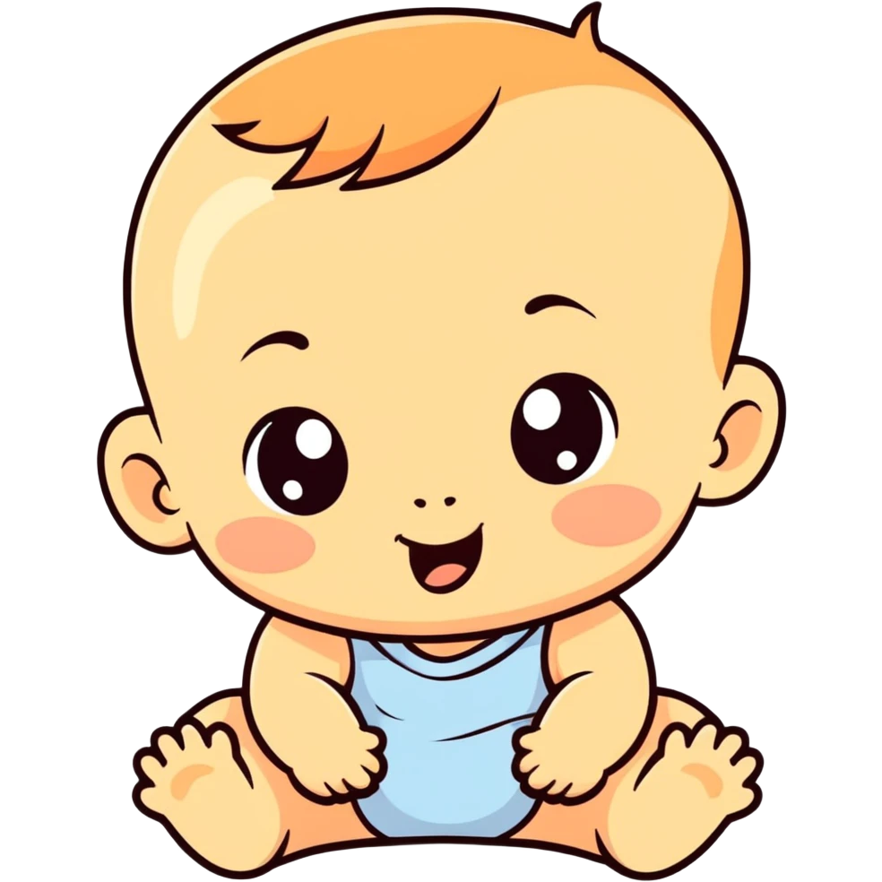Sassy baby boy emoji