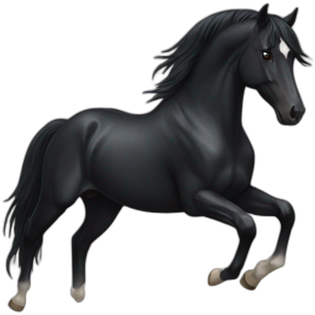 black horse emoji
