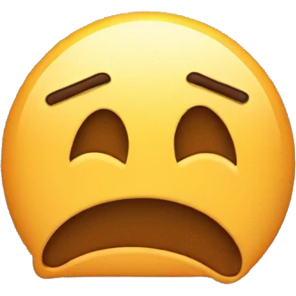 frowning emoji with sweat drop on side of face emoji