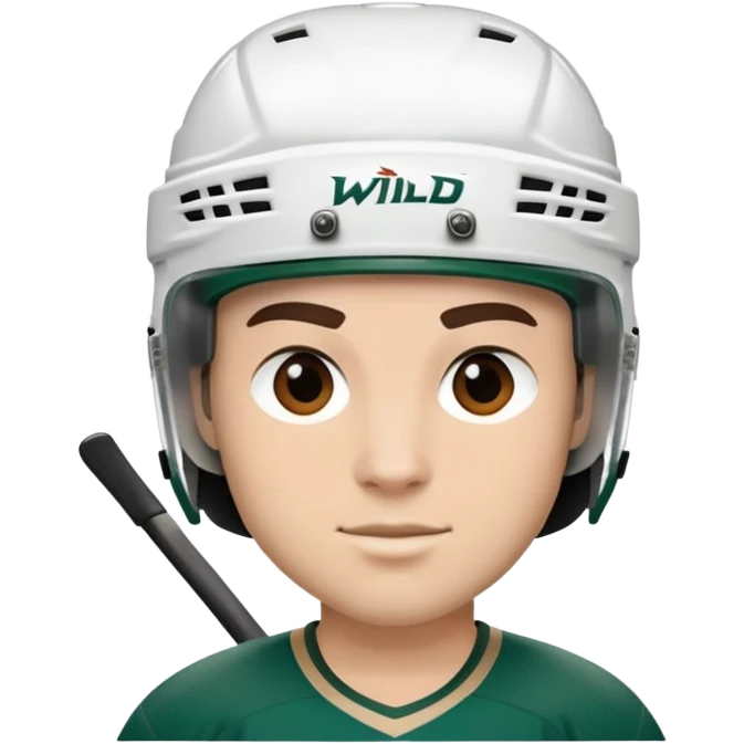 Minnesota Wild ice hockey full player  emoji