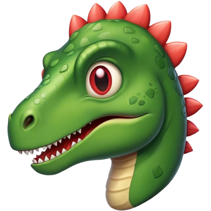 heart-shaped face of a dinosaur  emoji