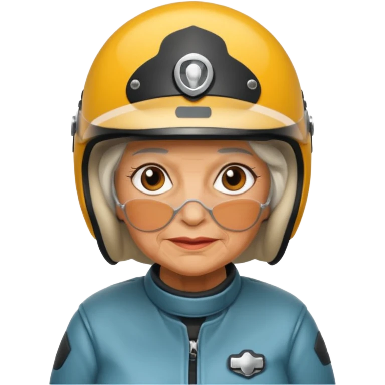 Grandma on a motorcycle  emoji