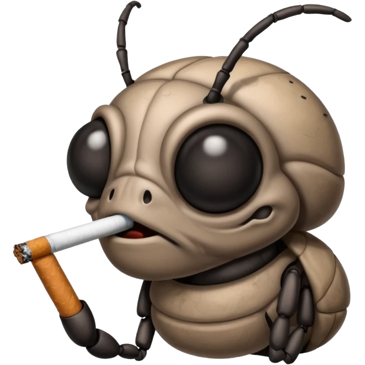 Bug smoking cigarette emoji