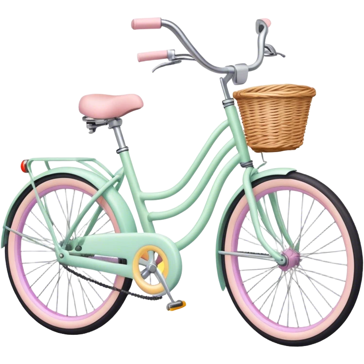 Stationery pastel bike emoji