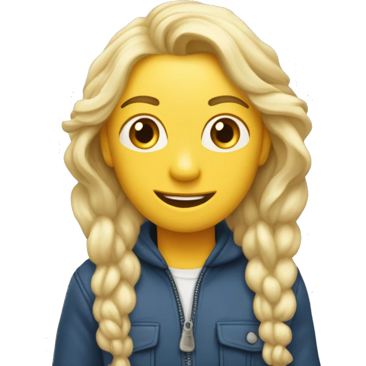 Светлая кошечка с закрытыми глазами  emoji