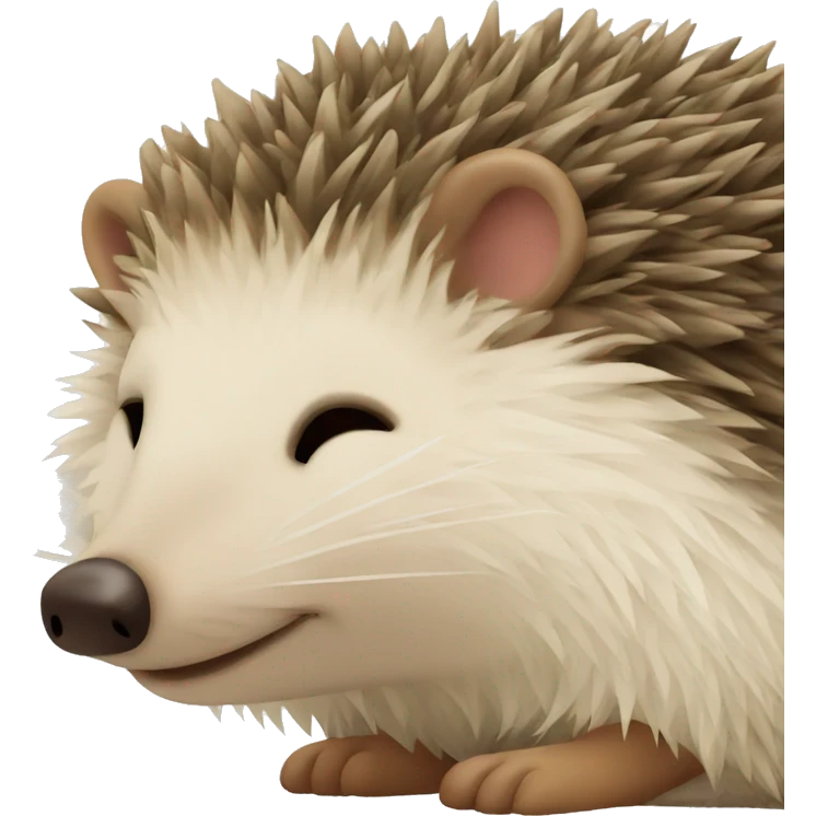 hedgehog sleeping emoji