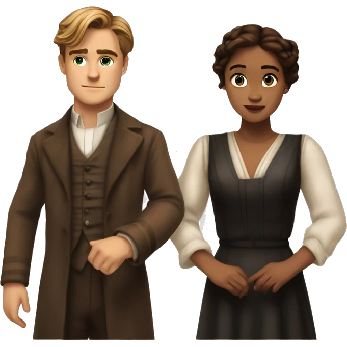 jack dawson and rose from titanic with t pose emoji
