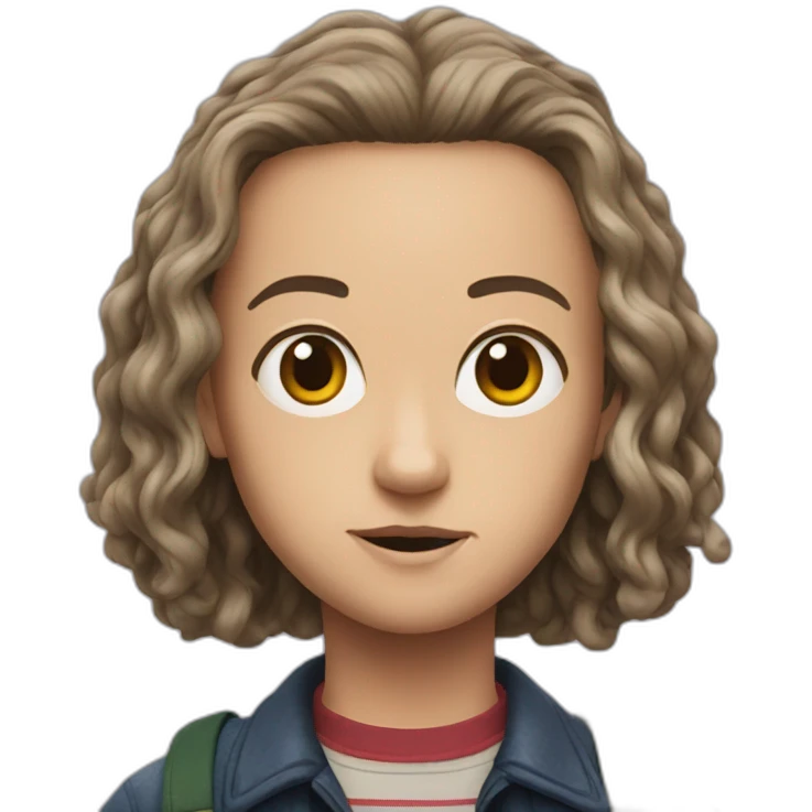 Eleven from stranger things emoji