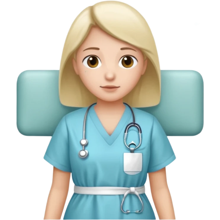 patient in hospital in hospital emoji