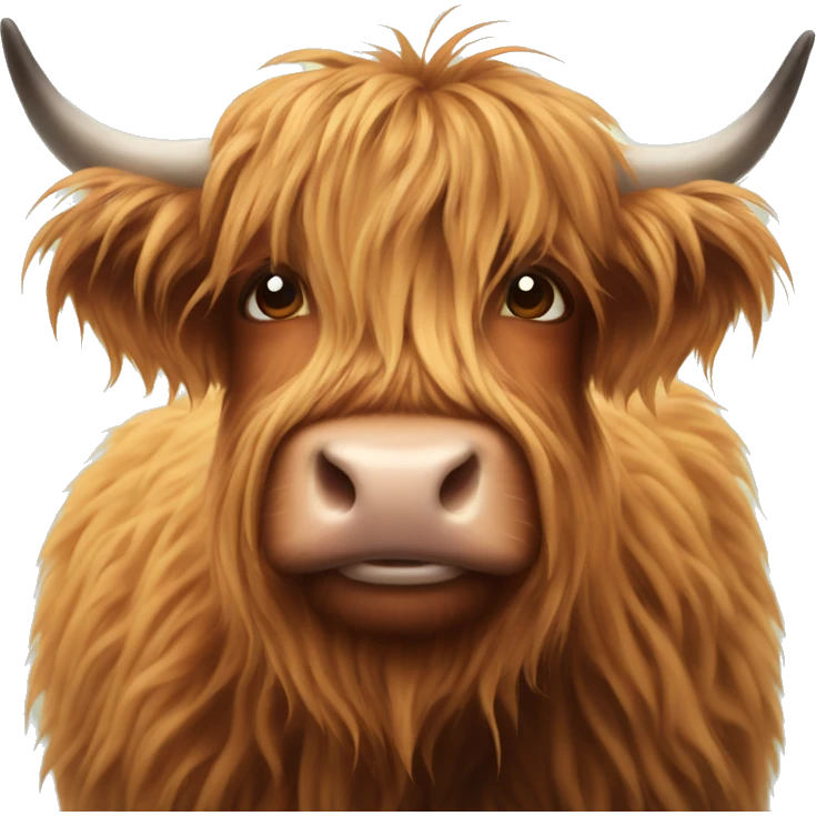 highland cow emoji