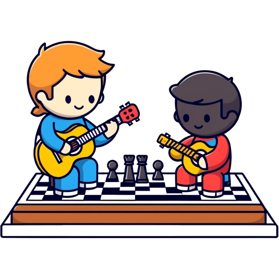 guitar and chess  emoji