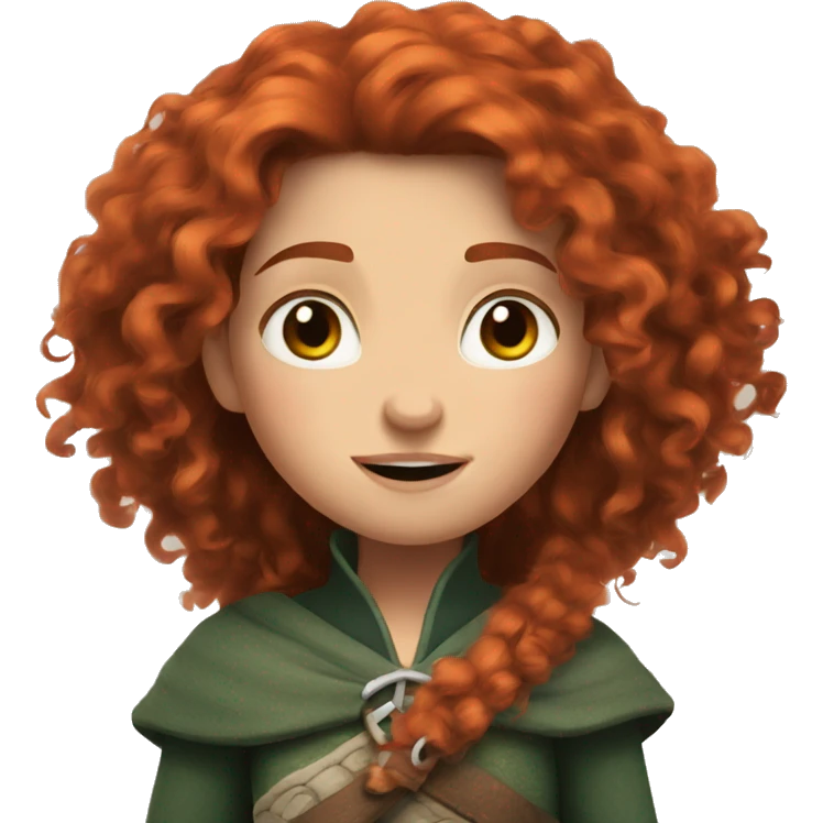 Merida from Brave  emoji