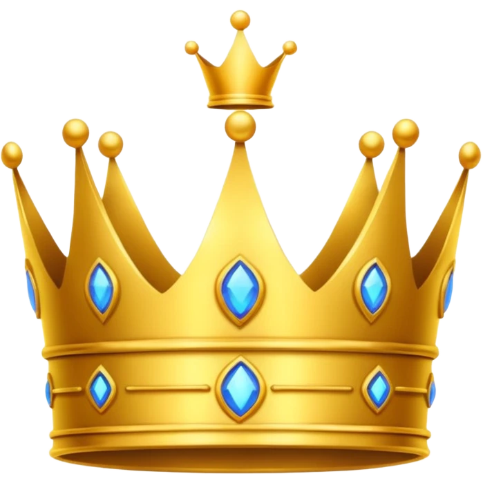 neon symbol of royal crown emoji