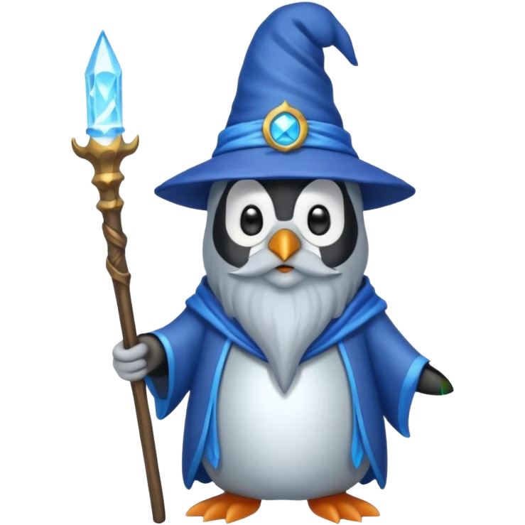 Penguin Wizard emoji