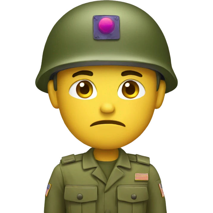Unhappy solder emoji
