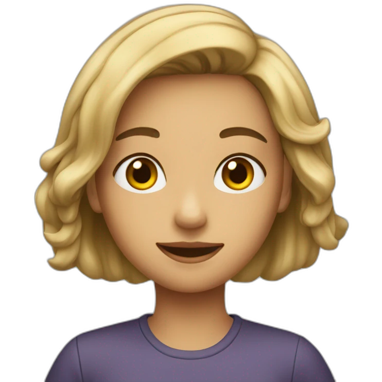 une fille emoji