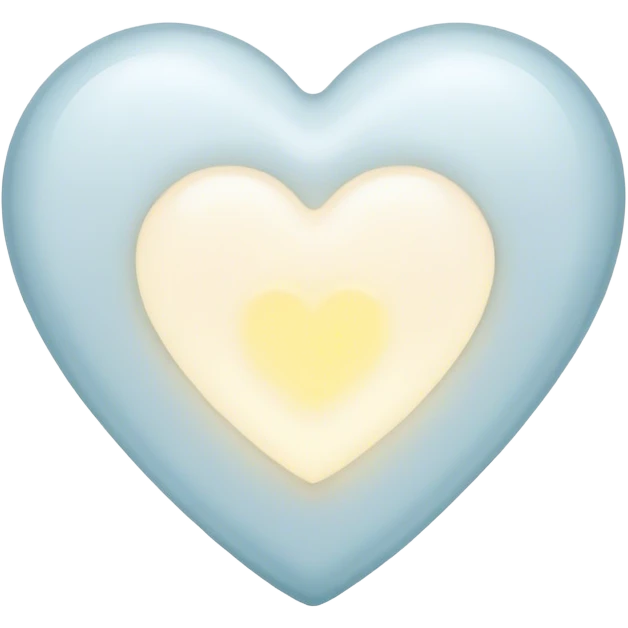A small glowing white heart emoji