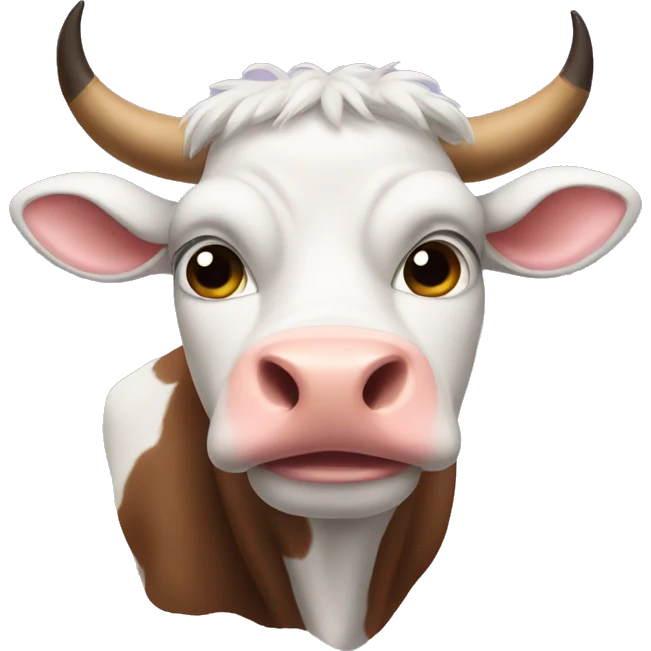 Cow with cat ears emoji