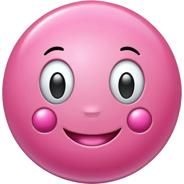 Pink gumball emoji