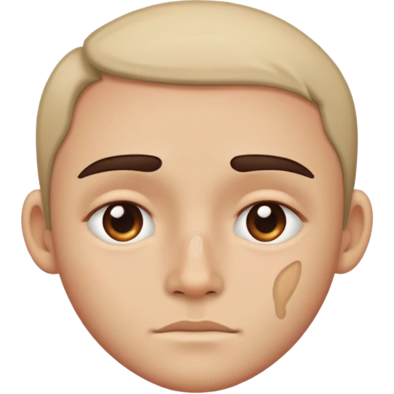 facial scar across cheek emoji