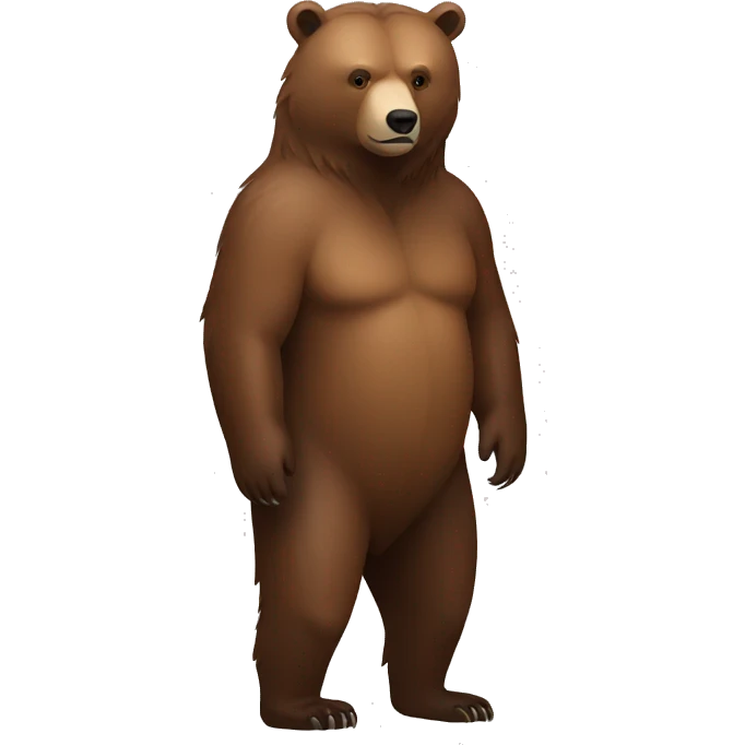 Grizzly full body emoji