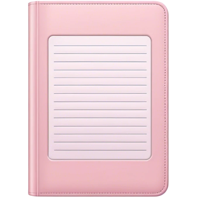 Pale pink diary emoji