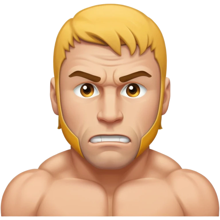 The Caucasian wrestler emoji
