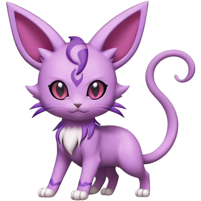 Purrloin-Espeon-Skitty-Pokémon-Fakémon-hybrid-creature (full body) emoji