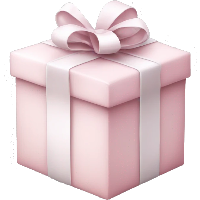 Light pink Christmas gifts under a white Christmas tree  emoji