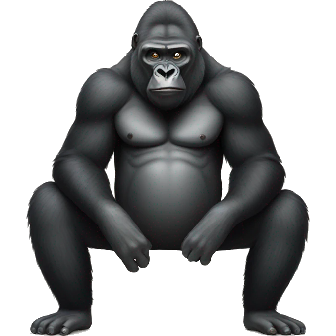 gorilla with no legs emoji