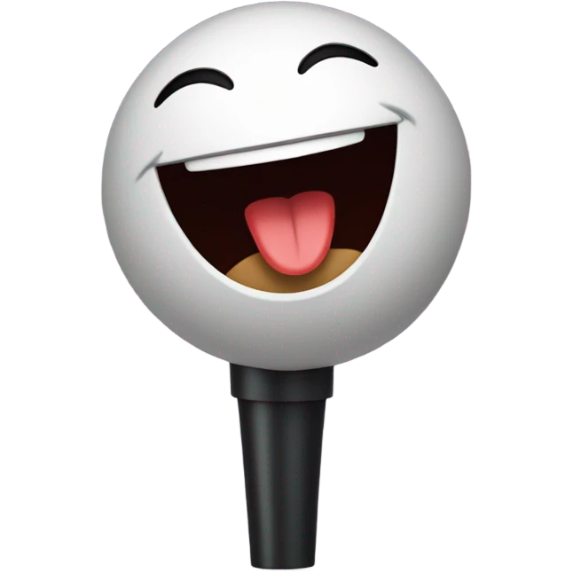 Star singing with a microphone emoji