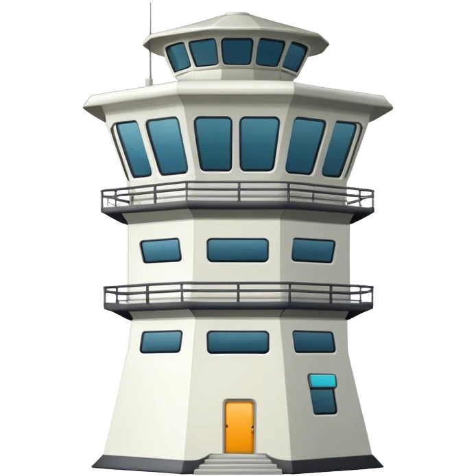 Air traffic control tower emoji