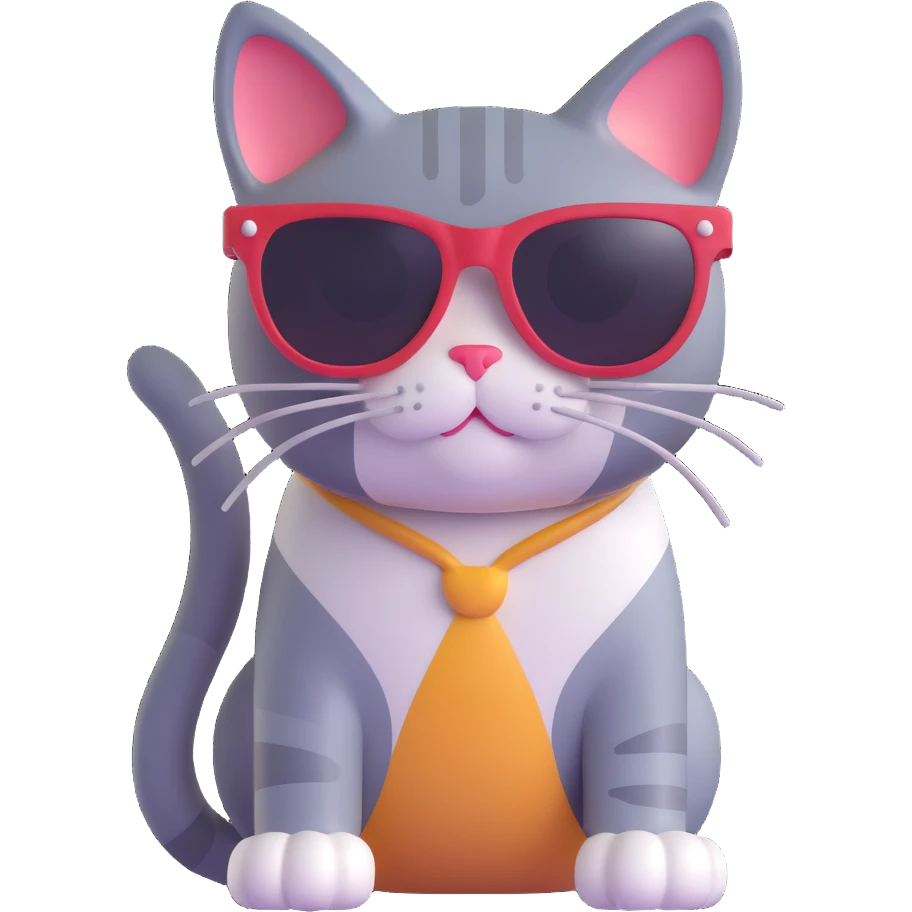 cat wearing sunglasses emoji