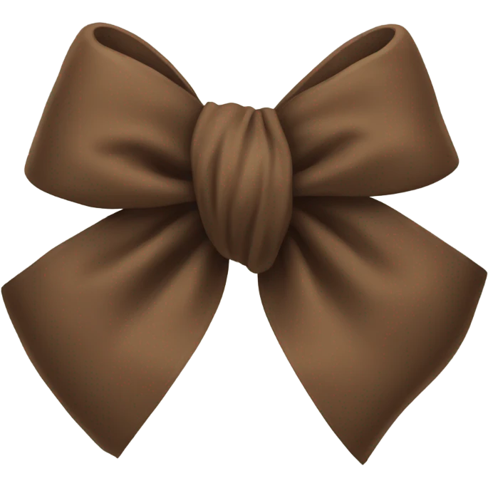 Brown bow emoji