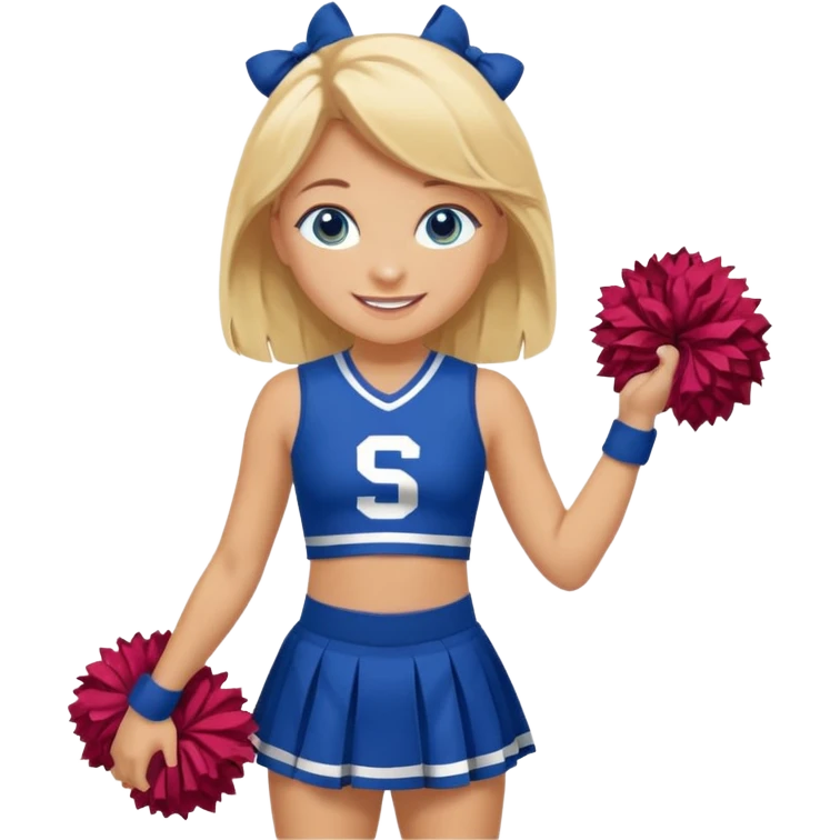 Blonde , blue eyes , Seattle , cheerleader , whole body emoji