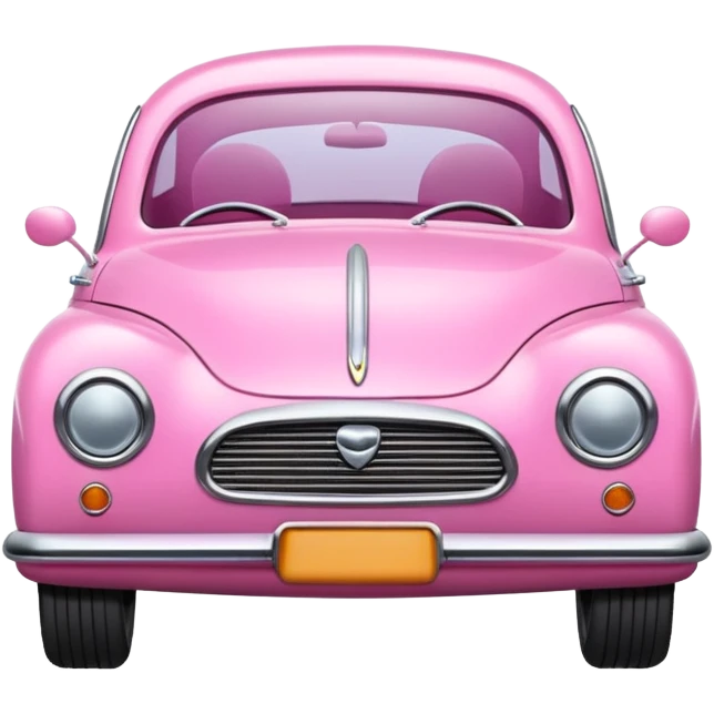 pink  car  emoji