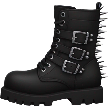goth boots with spikes  emoji