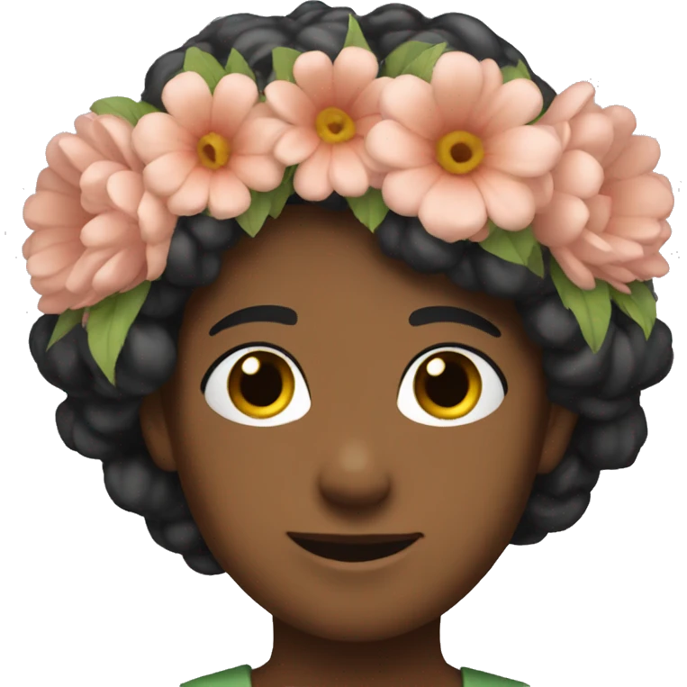 Flower crown emoji