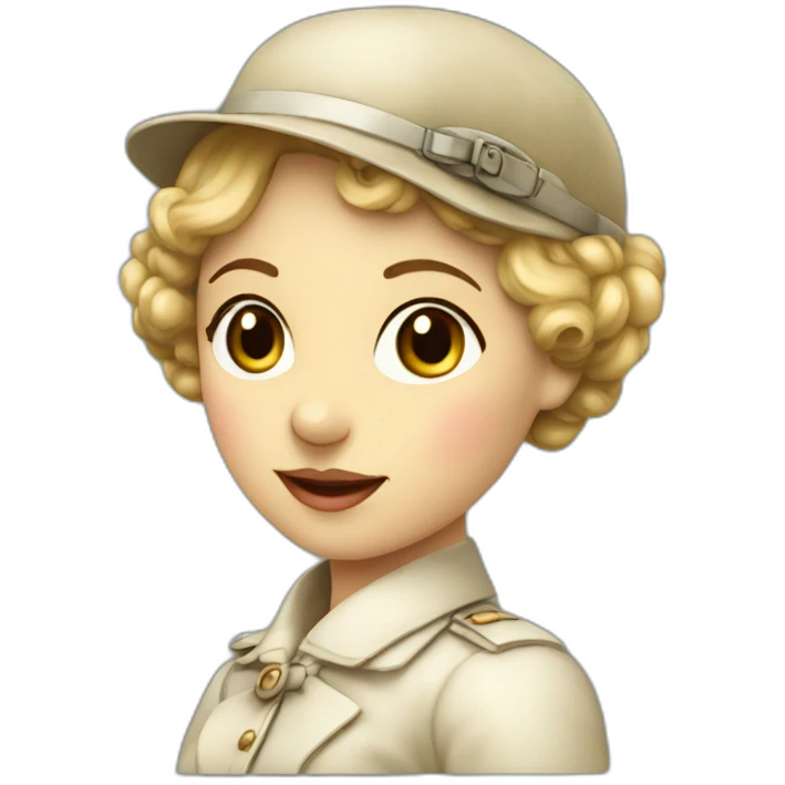 Louis bleriot woman blonde emoji