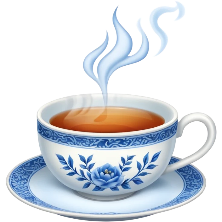 Tea aesthetics blue  emoji