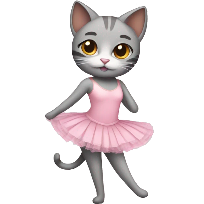 Cat in a ballerina outfit  emoji