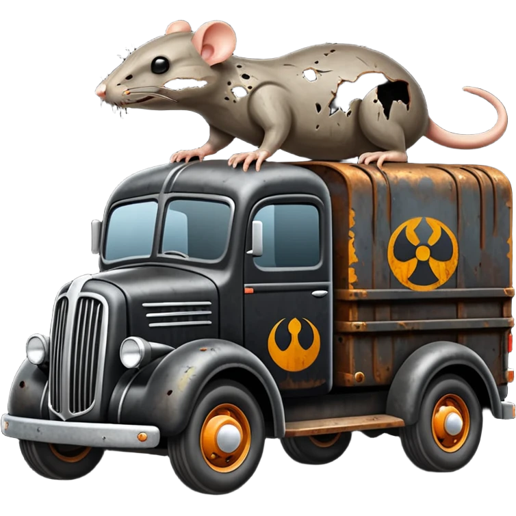 Darth Vader’s Very large rat infested 1936 mover’s moving truck emoji
