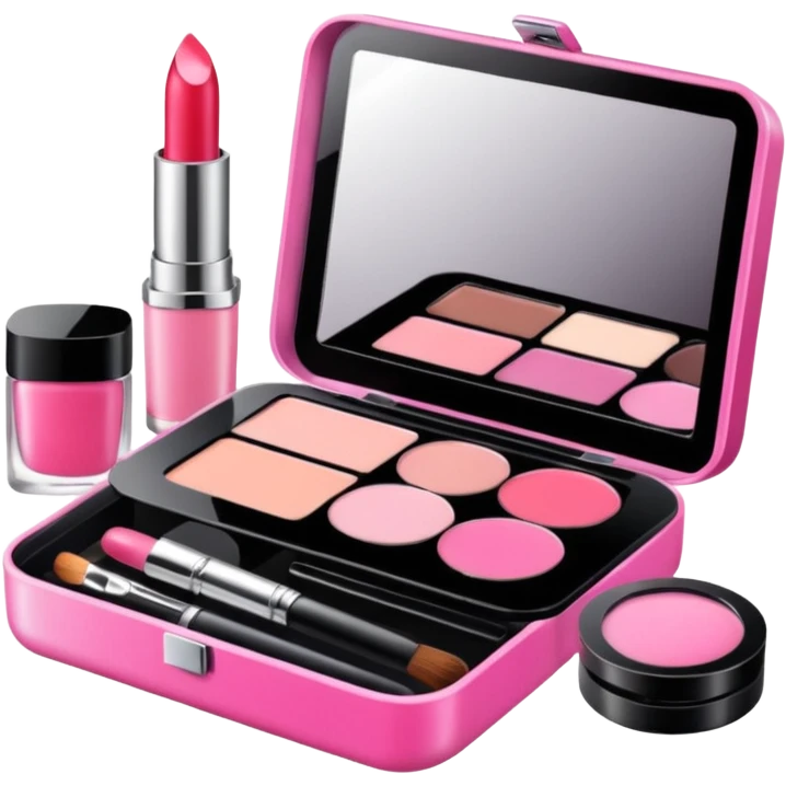 Make up kit pink emoji