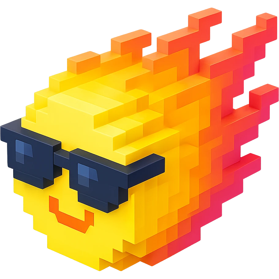светящиеся комета в солнцезащитных очках, no background emoji