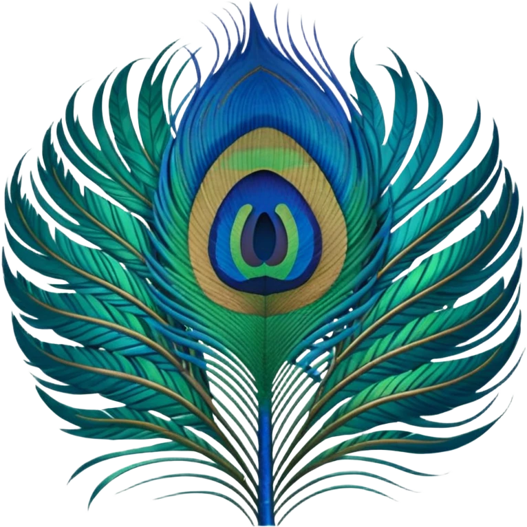 Peacock feather emoji