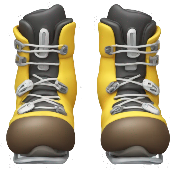 Wiggly ski boots emoji