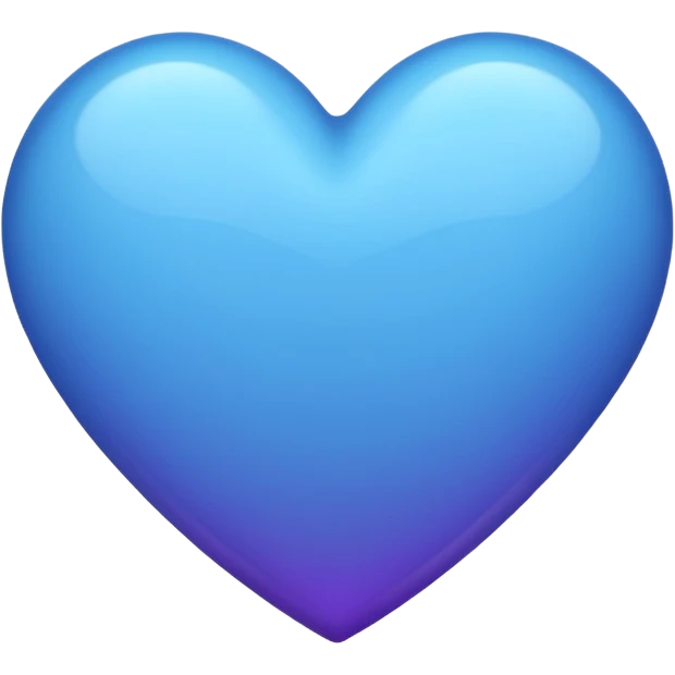 solid color purple-ish blue heart emoji