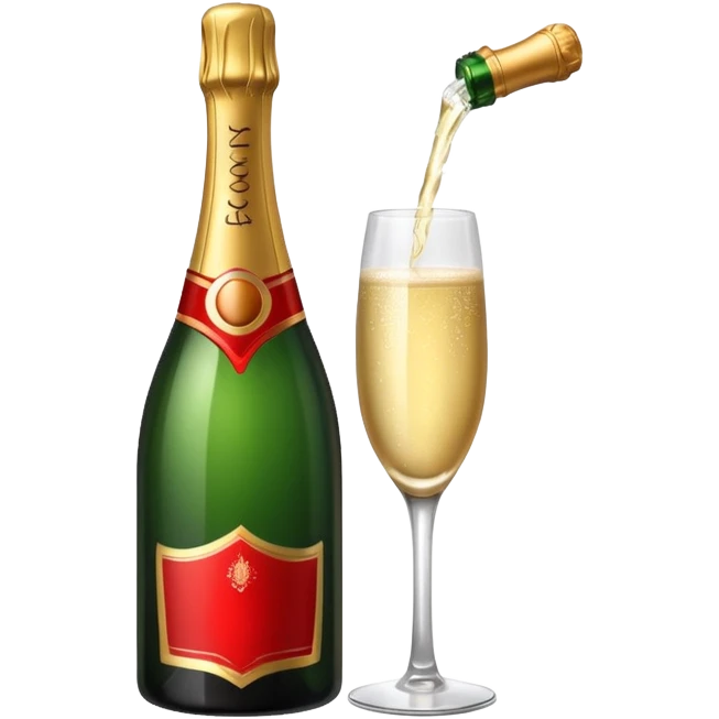 botle champgne RED emoji